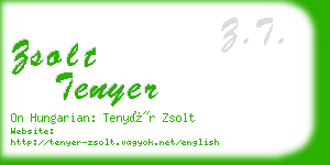 zsolt tenyer business card